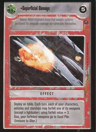 Superficial Damage Common Light Side Star Wars Death Star II Limited Singles Superficial Damage Common Light Side Star Wars Death Star II Limited Singles