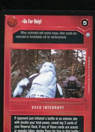 Go For Help Common Dark Side Star Wars Endor Limited Singles Go For Help Common Dark Side Star Wars Endor Limited Singles