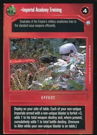 Imperial Academy Training Common Dark Side Star Wars Endor Limited Singles Imperial Academy Training Common Dark Side Star Wars Endor Limited Singles