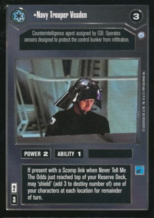 Navy Trooper Vesden Uncommon Dark Side Navy Trooper Vesden Uncommon Dark Side