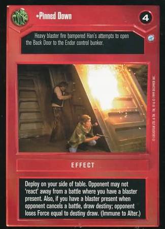 Pinned Down Uncommon Dark Side Star Wars Endor Limited Singles Pinned Down Uncommon Dark Side Star Wars Endor Limited Singles