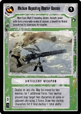 Medium Repeating Blaster Cannon Common1 Light Side BB Star Wars Hoth Limited Singles Medium Repeating Blaster Cannon Common1 Light Side BB Star Wars Hoth Limited Singles