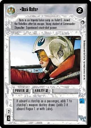 Dack Ralter Rare2 Light Side BB Star Wars Hoth Limited Singles Dack Ralter Rare2 Light Side BB Star Wars Hoth Limited Singles