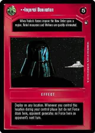 Imperial Domination Uncommon1 Dark Side BB Star Wars Hoth Limited Singles Imperial Domination Uncommon1 Dark Side BB Star Wars Hoth Limited Singles
