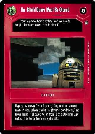 The Shield Doors Must Be Closed Uncommon1 Dark Side BB The Shield Doors Must Be Closed Uncommon1 Dark Side BB