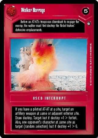 Walker Barrage Uncommon1 Dark Side BB Walker Barrage Uncommon1 Dark Side BB