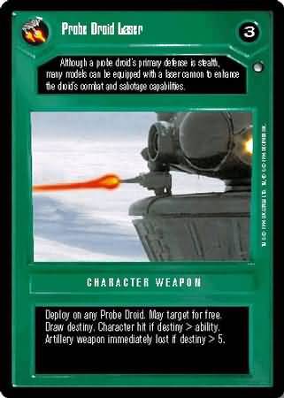 Probe Droid Laser Uncommon2 Dark Side BB Probe Droid Laser Uncommon2 Dark Side BB