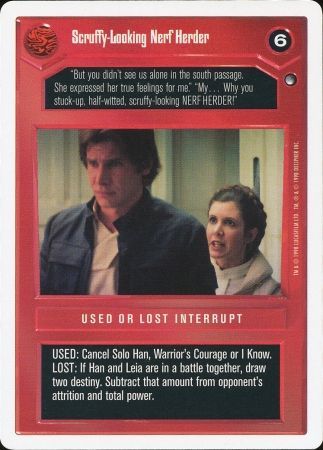 Scruffy Looking Nerf Herder Rare2 Dark Side WB Scruffy Looking Nerf Herder Rare2 Dark Side WB