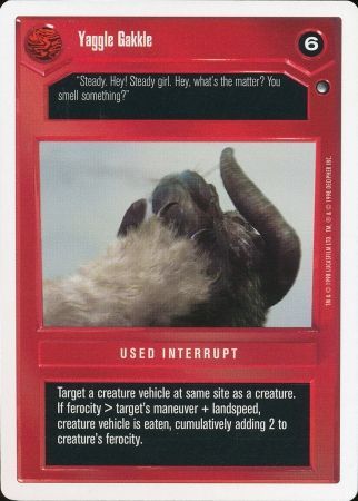 Yaggle Gakkle Rare2 Dark Side WB Yaggle Gakkle Rare2 Dark Side WB