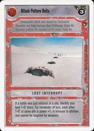 Attack Pattern Delta   Star Wars CCG Hoth Limited NM swccg 