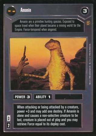 Amanin Common Dark Side Star Wars Jabba s Palace Limited Singles Amanin Common Dark Side Star Wars Jabba s Palace Limited Singles