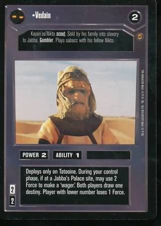 Vedain Rare Dark Side Star Wars Jabba s Palace Limited Singles Vedain Rare Dark Side Star Wars Jabba s Palace Limited Singles