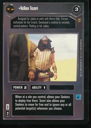 Velken Tezeri Rare Dark Side Star Wars Jabba s Palace Limited Singles Velken Tezeri Rare Dark Side Star Wars Jabba s Palace Limited Singles
