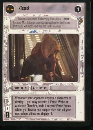 Tessek Rare Light Side Star Wars Jabba s Palace Limited Singles Tessek Rare Light Side Star Wars Jabba s Palace Limited Singles