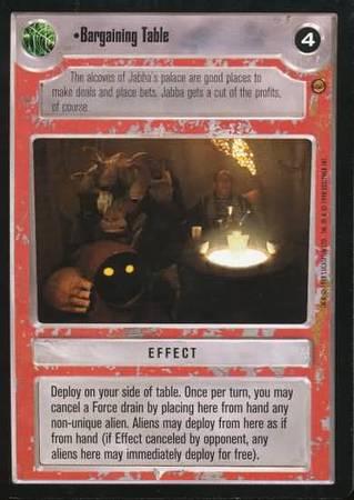 Bargaining Table Uncommon Light Side Star Wars Jabba s Palace Limited Singles Bargaining Table Uncommon Light Side Star Wars Jabba s Palace Limited Singles