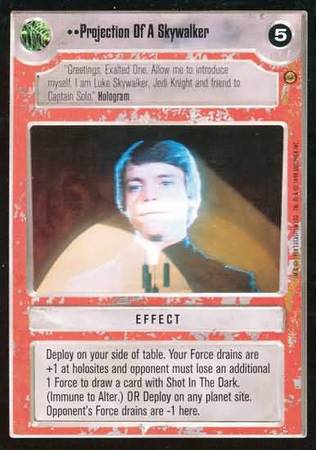 Projection Of A Skywalker Uncommon Light Side Star Wars Jabba s Palace Limited Singles Projection Of A Skywalker Uncommon Light Side Star Wars Jabba s Palace Limited Singles