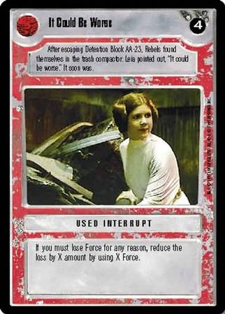 It Could Be Worse Common2 Light Side Star Wars Premiere Limited Edition Star Wars Singles It Could Be Worse Common2 Light Side Star Wars Premiere Limited Edition Star Wars Singles