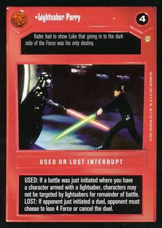 Lightsaber Parry Common Dark Side 