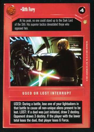 Sith Fury Common Dark Side Star Wars Tatooine Limited Singles Sith Fury Common Dark Side Star Wars Tatooine Limited Singles
