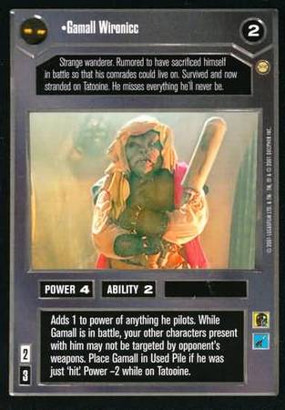 Gamall Wironicc Uncommon Dark Side Star Wars Tatooine Limited Singles Gamall Wironicc Uncommon Dark Side Star Wars Tatooine Limited Singles