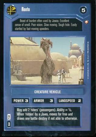 Ronto Common Dark Side Star Wars Special Edition Limited Singles Ronto Common Dark Side Star Wars Special Edition Limited Singles