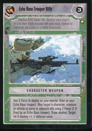Echo Base Trooper Rifle Common Light Side Star Wars Special Edition Limited Singles Echo Base Trooper Rifle Common Light Side Star Wars Special Edition Limited Singles