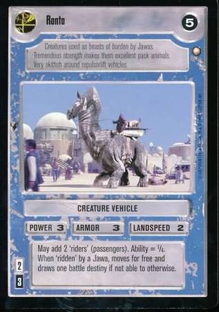 Ronto Common Light Side Star Wars Special Edition Limited Singles Ronto Common Light Side Star Wars Special Edition Limited Singles