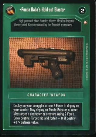 Ponda Baba s Hold out Blaster Uncommon Dark Side Ponda Baba s Hold out Blaster Uncommon Dark Side