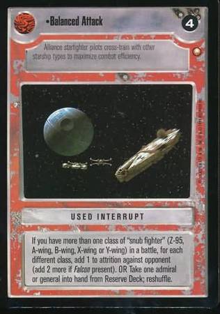 Balanced Attack Uncommon Light Side Star Wars Special Edition Limited Singles Balanced Attack Uncommon Light Side Star Wars Special Edition Limited Singles
