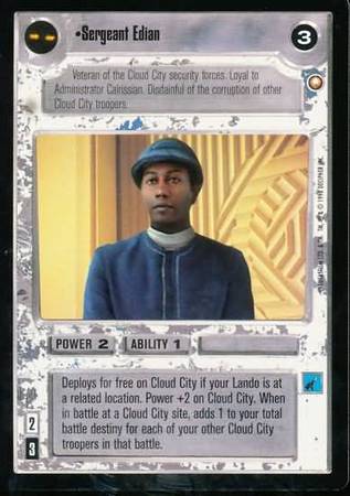 Sergeant Edian Uncommon Light Side Star Wars Special Edition Limited Singles Sergeant Edian Uncommon Light Side Star Wars Special Edition Limited Singles