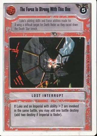 The Force Is Strong With This One Rare2 Light Side Star Wars Premiere Unlimited Edition Star Wars Singles The Force Is Strong With This One Rare2 Light Side Star Wars Premiere Unlimited Edition Star Wars Singles