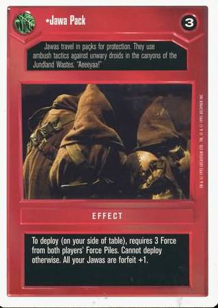 Jawa Pack Uncommon1 Dark Side Jawa Pack Uncommon1 Dark Side
