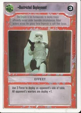 Restricted Deployment Uncommon1 Light Side Restricted Deployment Uncommon1 Light Side