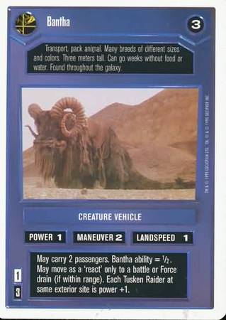 Bantha Uncommon2 Dark Side Star Wars Premiere Unlimited Edition Star Wars Singles Bantha Uncommon2 Dark Side Star Wars Premiere Unlimited Edition Star Wars Singles
