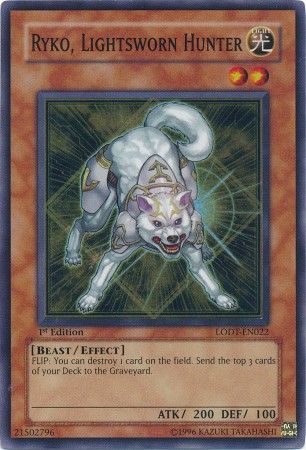 Ryko Lightsworn Hunter LODT EN022 Super Rare 1st Edition Ryko Lightsworn Hunter LODT EN022 Super Rare 1st Edition