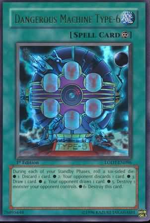 Dangerous Machine Type 6 LODT EN096 Ultra Rare 1st Edition Dangerous Machine Type 6 LODT EN096 Ultra Rare 1st Edition