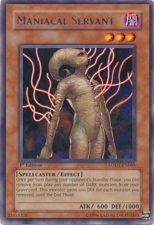 Maniacal Servant LODT EN085 Rare 1st Edition Light of Destruction LODT Singles Maniacal Servant LODT EN085 Rare 1st Edition Light of Destruction LODT Singles