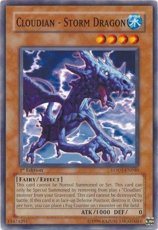 Cloudian Storm Dragon LODT EN040 Common 1st Edition Cloudian Storm Dragon LODT EN040 Common 1st Edition