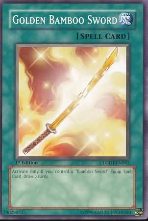 Golden Bamboo Sword LODT EN062 Common 1st Edition Golden Bamboo Sword LODT EN062 Common 1st Edition