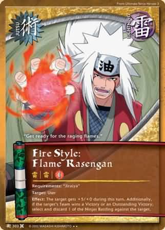 Fire Style Flame Rasengan 303 Rare Naruto The Chosen Naruto