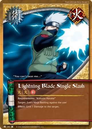 Lightning Blade Single Slash 281 Rare Lightning Blade Single Slash 281 Rare