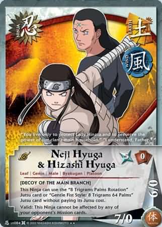 Neji Hyuga Hizashi Hyuga 084 Rare Neji Hyuga Hizashi Hyuga 084 Rare