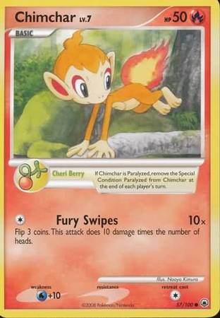 Chimchar 57 100 Common Diamond Pearl Majestic Dawn Singles Chimchar 57 100 Common Diamond Pearl Majestic Dawn Singles