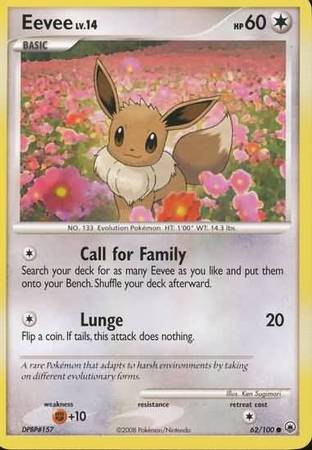 Eevee Pokemon Advanced Generation Bromide DX Card #307 Diamond & Pearl  Japan