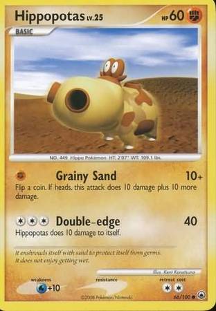 Hippopotas 66 100 Common Diamond Pearl Majestic Dawn Singles Hippopotas 66 100 Common Diamond Pearl Majestic Dawn Singles