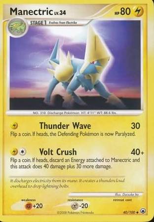 Manectric 40 100 Uncommon Diamond Pearl Majestic Dawn Singles Manectric 40 100 Uncommon Diamond Pearl Majestic Dawn Singles
