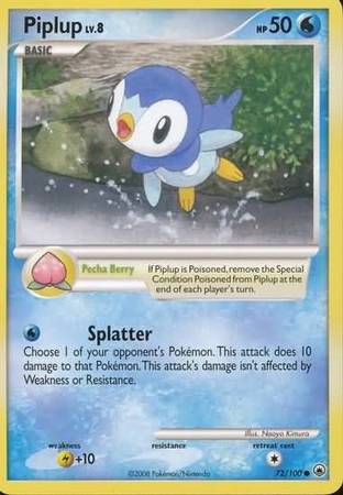 Piplup 72 100 Common Diamond Pearl Majestic Dawn Singles Piplup 72 100 Common Diamond Pearl Majestic Dawn Singles