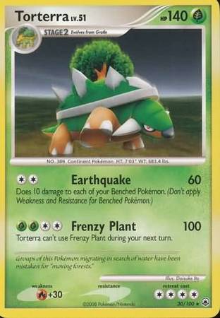 Torterra 30 100 Rare Diamond Pearl Majestic Dawn Singles Torterra 30 100 Rare Diamond Pearl Majestic Dawn Singles