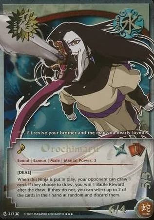 Orochimaru Deal N 217 Super Rare Naruto The Chosen Orochimaru Deal N 217 Super Rare Naruto The Chosen