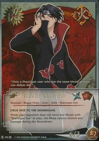 Itachi Uchiha True Heir To The Sharingan N 203 Super Rare